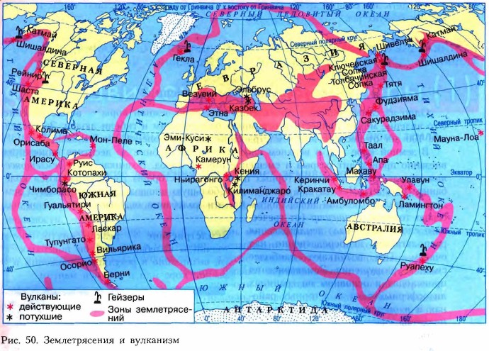 Движения земной коры. География 5-6 класс