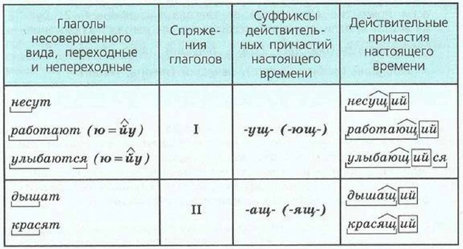 Действительные причастия настоящего времени. Русский язык 7 класс ...