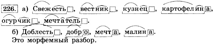 Морфемный разбор слова картинка