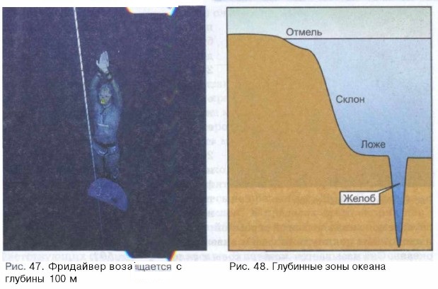 Схема глубинных зон океана 5 класс распечатать