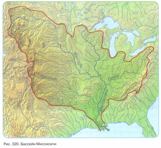 План реки миссисипи