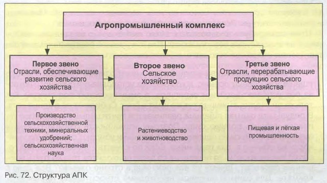 Заполните схему показывающую взаимосвязь отраслей в апк