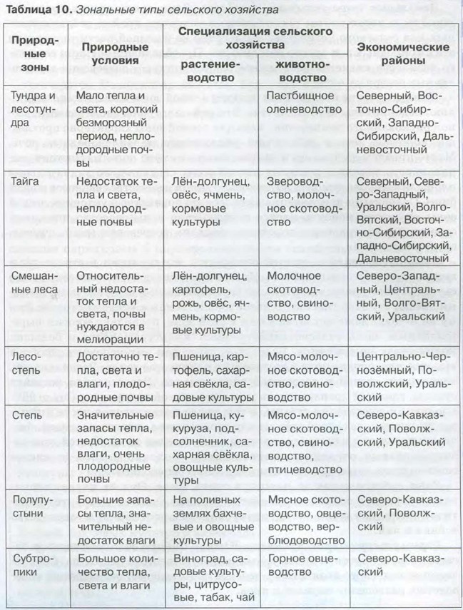 План описания страны 8 класс география россия