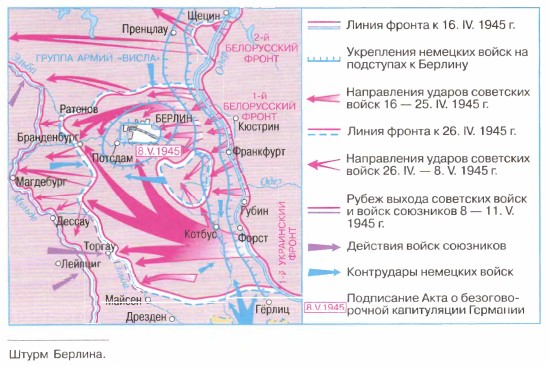 Берлинская операция карта егэ