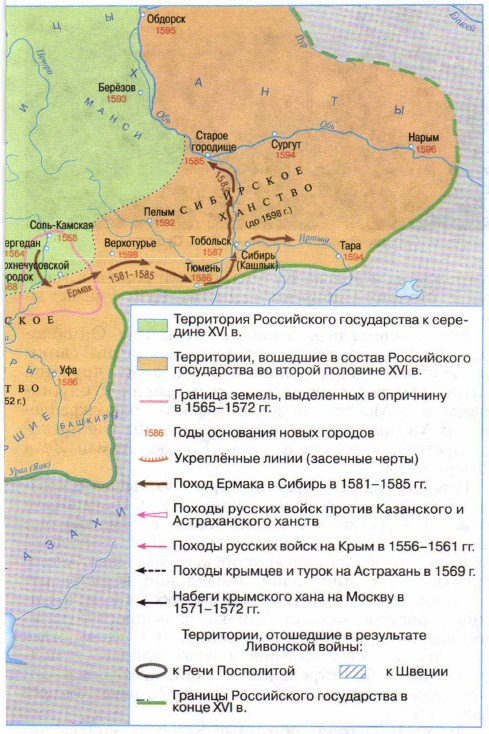 Россия во второй половине XVI века (окончание)