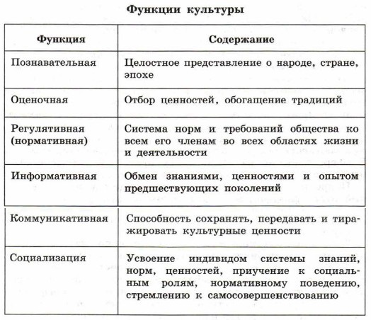 Функции культуры презентация