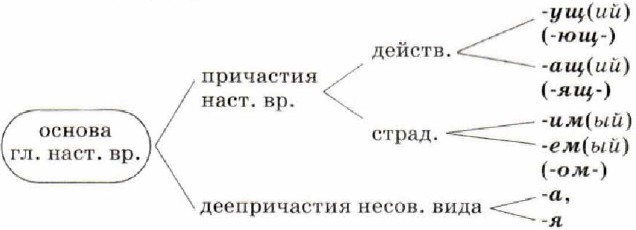 Совершенный и несовершенный вид причастия и деепричастия. Формы причастий и деепричастий. Совет и несов вид. Диаграмма Венна Причастие и деепричастие.