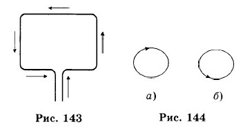 На рисунке 147 изображен проволочный прямоугольник по которому идет ток в направлении стрелок