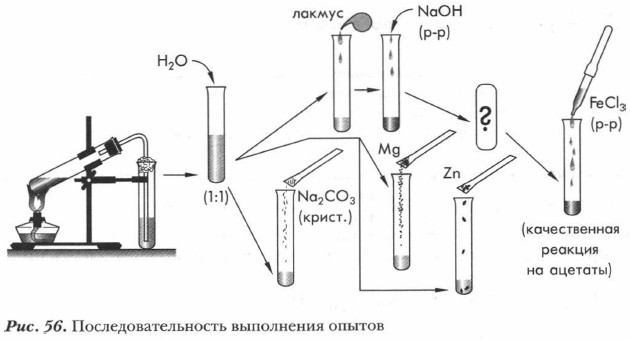 Получение уксусной кислоты гидролизом. Практическая работа получение уксусной кислоты и изучение ее свойств.